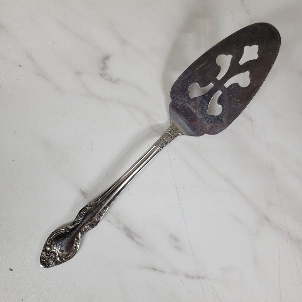 Vintage MCM Japan Pie Slice Cake Server Steel Inset Handle Mid Century Modern